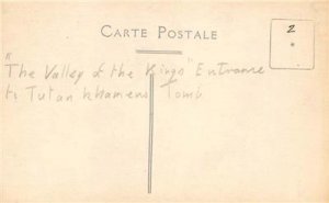 RPPC Valley of the Kings Entrance Tutankhamen's Tomb King Tut Vintage Postcard