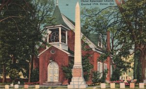 1948 Christ Episcopal Church Erected 1734 Dover Delaware DE Posted Postcard