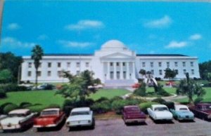 FL Tallahassee Supreme Court Building Old Cars Curteichcolor Postcard