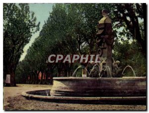 Postcard Old Pertuis La Fontaine Maurel and Avenue of freedom