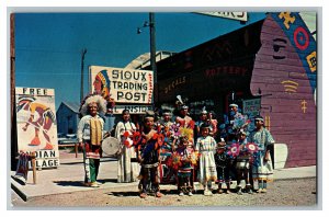 Postcard NE Sioux Trading Post Ogallala Nebraska Vintage Standard View Card 