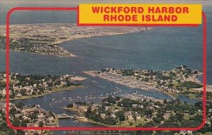 Rhode Island Wickkford Harbor Aerial View