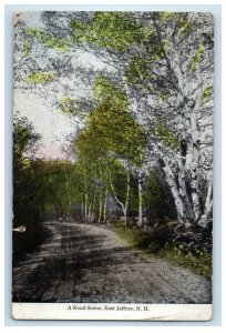 1923 A Road Scene East Jaffrey New Hampshire NH Posted Vintage Postcard 