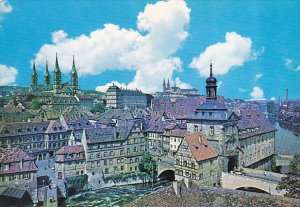 Germany Bamberg Blick Vom Geyerswoerthturm Auf Die Altstadt Dom und Michelsberg