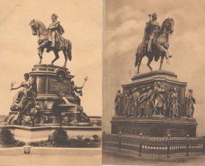 Koln Denkmal Friedrich Wilhelms 2x German Old Postcard s