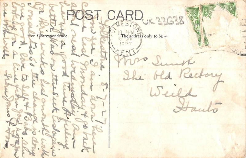 uk33638 the warren folkestone real photo uk