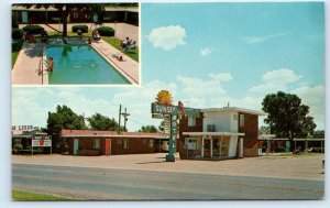 AMARILLO, TX Texas ~ Route 66 ~ SUNSET MOTEL  c1960s Potter County Postcard