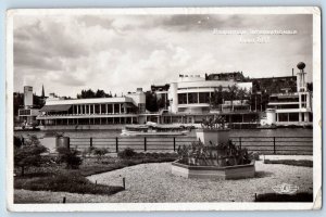 Paris France Postcard A Corner of the Amusement Park 1937 Expo RPPC Photo