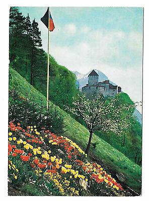 Liechtenstein Schloss Castle Vaduz 1967 View Villa Askania Nova 4X6 Postcard