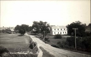 Searsmont Maine ME Dirt Road Building c1940 Real Photo Postcard