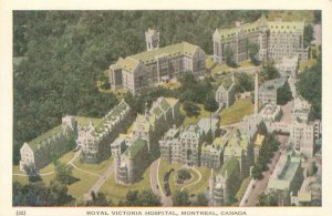 Montreal Canada Royal Victoria Hospital WB Postcard Unused