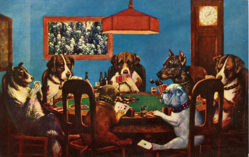 Dogs Playing Poker