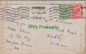 Genealogy Postcard - Robinson - 469 Park Road, Hockley, Birmingham RF7940