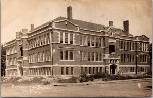 Real Photo Postcard Beatrice High School in Beatrice, Nebraska