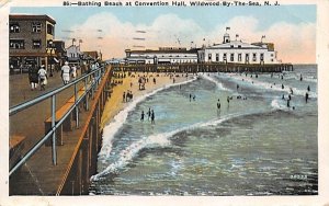 Bathing Beach at Convention Hall in Wildwood-by-the Sea, New Jersey