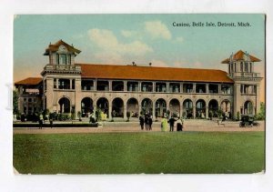 415829 USA Mich Detroit Casino Belle Isle Vintage postcard