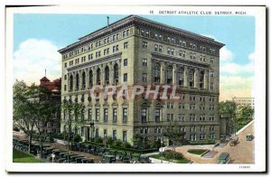 Postcard Old Detroit Athletic Club Detroit Mich