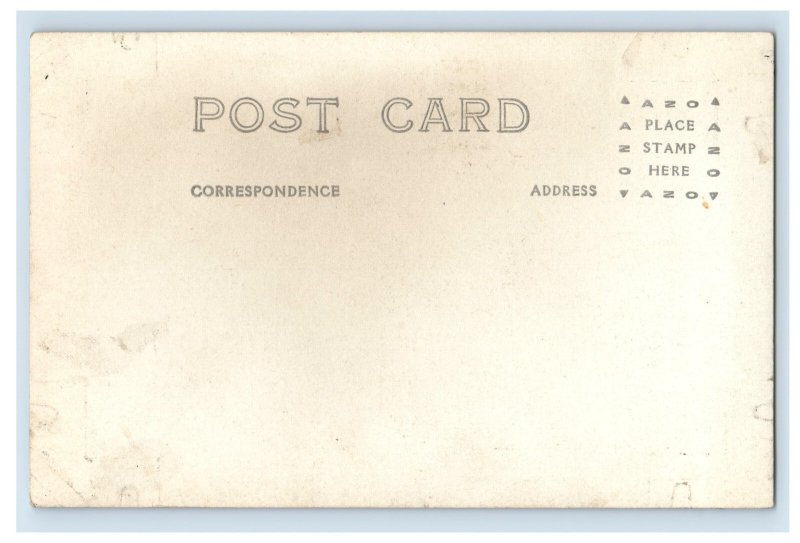 C. 1910 RPPC North Amber Township School District No.5 Building MI Postcard F200