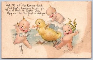 DS1/ Rosie O'Neill Artist Signed Postcard c1910 Kewpies Easter  228