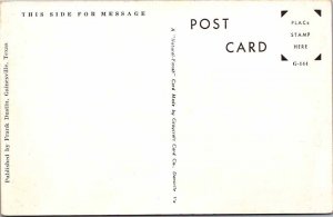 Postcard SCHOOL SCENE Gainesville Texas TX AO4769