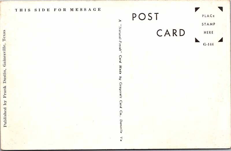 Postcard SCHOOL SCENE Gainesville Texas TX AO4769