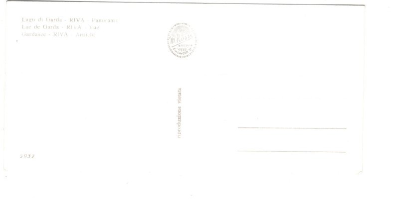 Small 3 X 6 Inch, Lago du Garda, Riva Italy