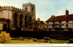 England Stratford Upon Avon Foundation Of Shakespeare's Last Home New Pl...