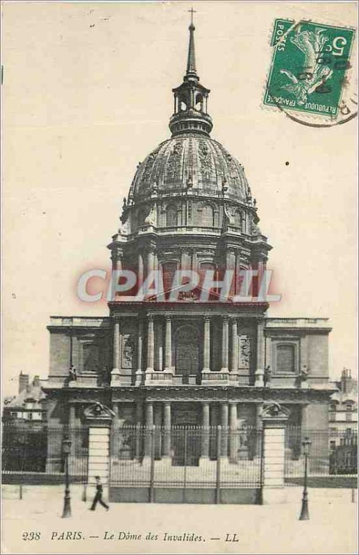 Old Postcard Paris Le Dome des Invalides