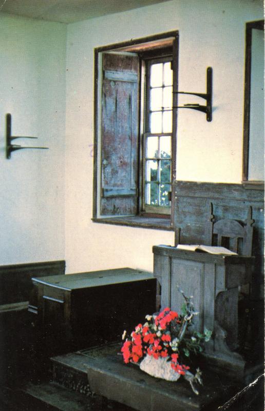 NH - Isles of Shoals. Star Island, Old Gosport Church, Interior