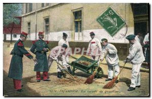 Old Postcard The Army Corps district chore
