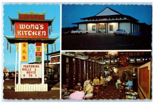 c1960's Wong's Kitchen Swift Current Saskatchewan Canada Multiview Postcard