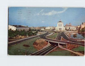 Postcard Super Highway Civic Auditorium Court House Oakland California USA