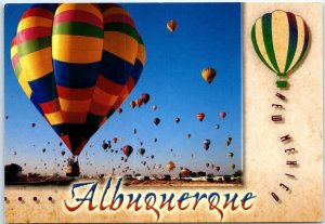 Postcard Hot Air Balloons Albuquerque New Mexico USA North America