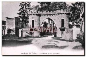 Hauterive Old Postcard Old portico around Vichy