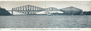 Quebec Levis ,  2 panel Panoramic  View Quebec Bridge