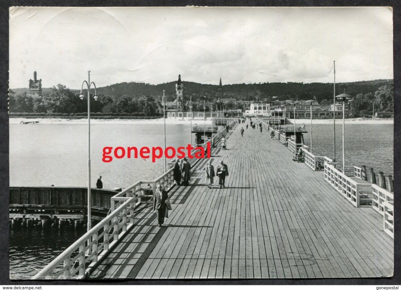 dc724 - Poland SOPOT near Gdansk Danzig 1967 Real Photo Postcard. Sent to Canada