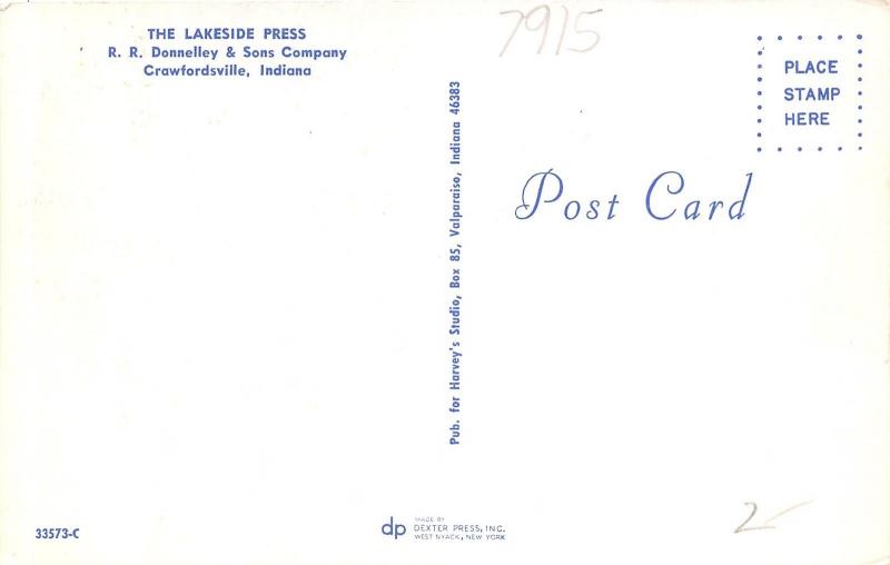 Crawfordsville Indiana~Lakeside Press (RR Donnelley & Sons Company)~60-70s Cars