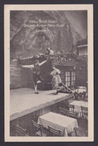 Vintage postcard Germany Music Otto & Rosa Albert Tyrolean Dance Duet Yodeling