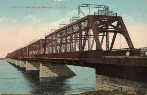 Circa 1907-15 Victoria Jubilee Bridge, Montreal, Canada Postcard