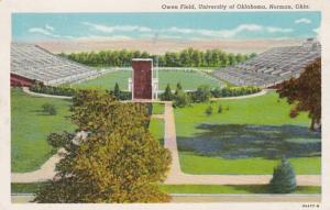 Oklahoma Norman Owen Field University Of Oklahoma 1945 Curteich