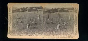 229167 Palestine Fields Bethel Gathering 1900 y STEREO PHOTO