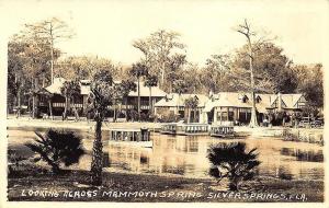 Silver Springs FL Mammoth Spring Tour Boats in 1934 RPPC Postcard