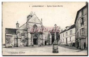 Postcard Longjumeau Old St. Martin's Church