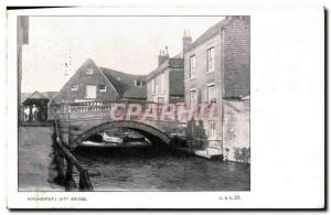 Postcard Old Winchester City Bridge