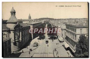 Postcard Old Nimes Boulevard Victor Hugo