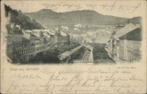 Gruss aus Karlsbad Austria 1898 Used Postcard