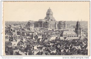 Belgium Bruxelles Panorama Palais de Justice et Eglise de la Chapelle