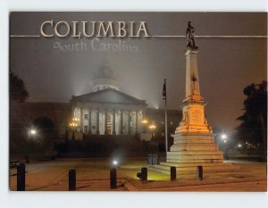 Postcard State Capitol and a Confederate Memorial Columbia South Carolina USA