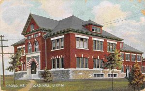 Lord Hall University of Maine Orono ME 1907 postcard