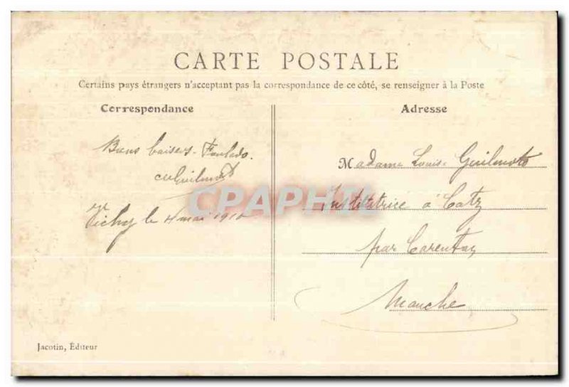 Old Postcard Vichy Palace sources Celestins